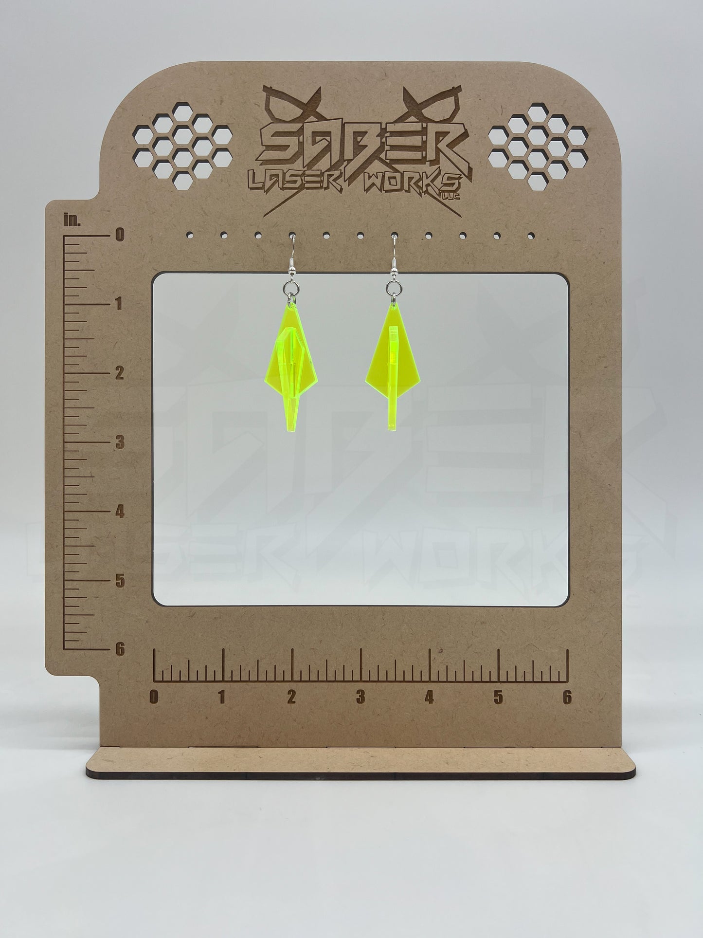 3D Kite Point Dangle Earrings