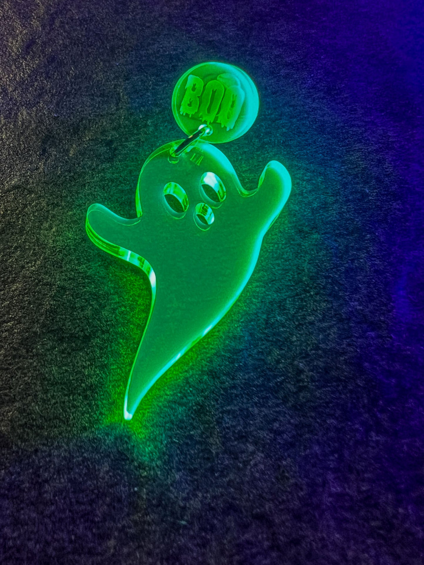 Ghost Earrings - Blacklight Reactive