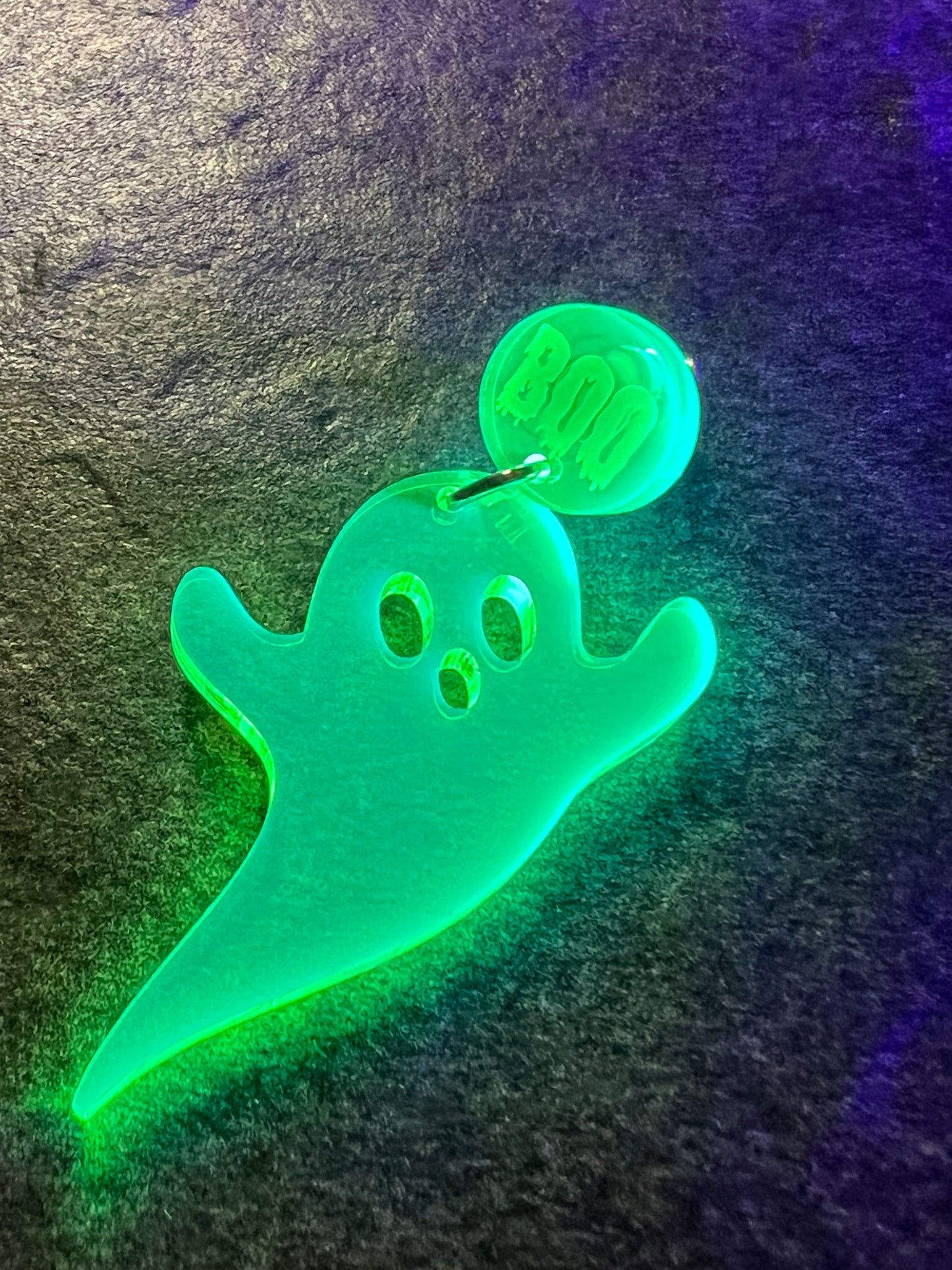 Ghost Earrings - Blacklight Reactive