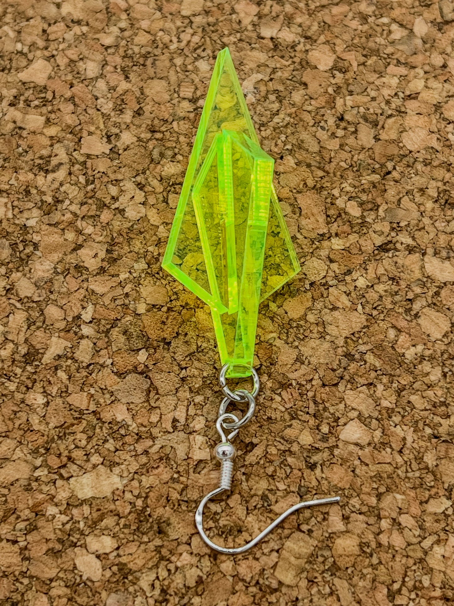 3D Kite Point Dangle Earrings