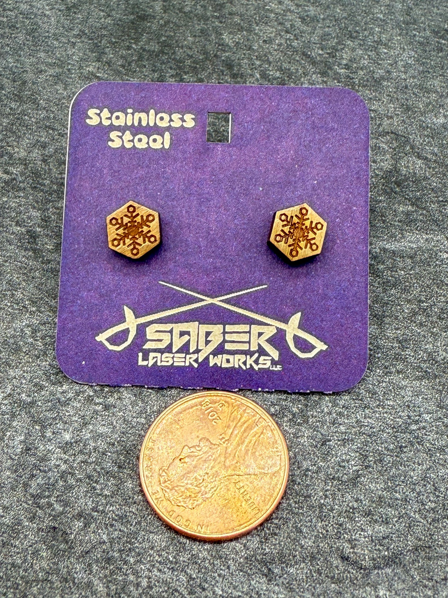 Snowflake Stud Earring - Small