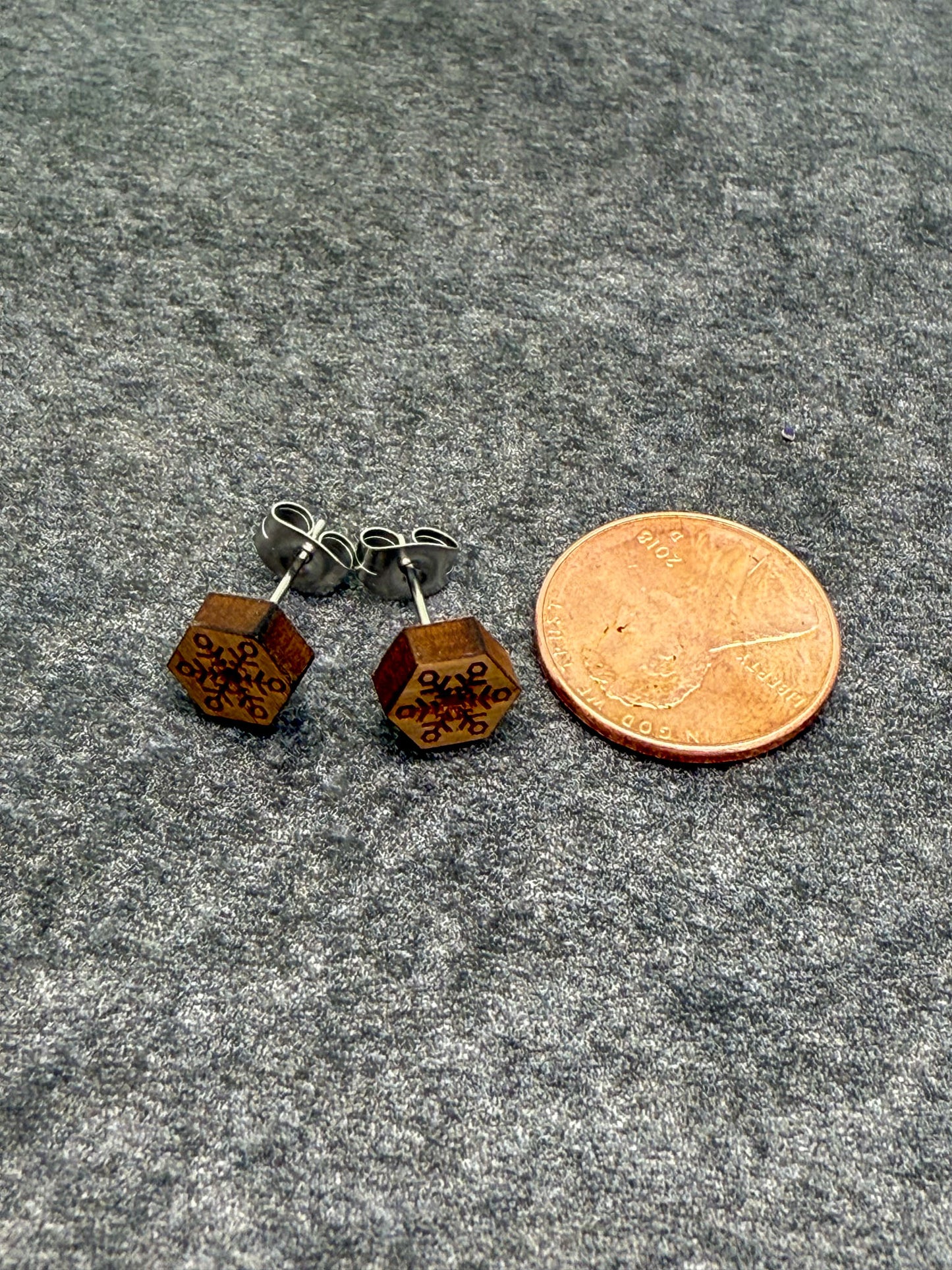 Snowflake Stud Earring - Small